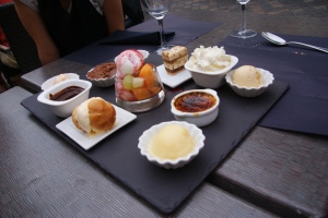 Dessert sampler from another angle